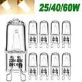 10x G9 Halogen lampe 25W 40W 60W Watt Warmweiß Leuchtmittel Birne 220V