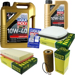 INSPEKTIONSKIT FILTER LIQUI MOLY ÖL 6L 10W-40 für Mercedes-Benz C-Klasse W202