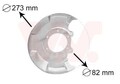 VAN WEZEL Spritzblech, Bremsscheibe 5810371 für VW