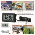 Mini Thermometer digital LCD -50+110°C Temperatur Anzeige Messer mit Fühler 1 M