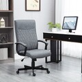 Vinsetto Bürostuhl mit Wippfunktion, Höhenverstellbar Schreibtischstuhl für Büro