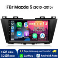 Carplay Für Mazda 5 2010-2015 Android 13 Autoradio GPS Navi WIFI FM USB BT 1+32G