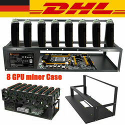 6/8 GPU Open Air Rig Mining Miner Case Frame Halterung Rahmen