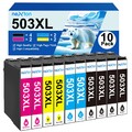 10Patronen für  503XL WorkForce WF-2960DWF Expression Home XP-5200 5205 XXL
