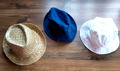 3 Mützen Herren Hüte Sommer Stroh Hut Jeans Hut knautschbar Hüte Gr. 57  Angeln