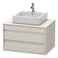 Duravit Ketho Waschtischunterbau wandhängend für Aufsatzbecken 2 Schubkästen...