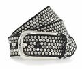 b.belt Nietengürtel W80 Gürtel Ledergürtel Nietgürtel Schwarz Black Damen Neu