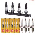 HART Zündspule + 4x NGK Zündkerze für Opel Meriva L35 1.6 Fiat Croma 194 1.8