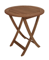 Gartentisch Klapptisch Bistrotisch Gartenmöbel Tisch RIO 65cm rund Eukalyptus