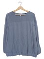 TOM TAILOR Bluse Langarm Punkte Blau Gr. 40 Damen Viskose Casual