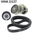 SKF VKMA 31137 Keilrippenriemensatz für VW Golf V Schrägheck (1K1) GOLF VI (5K1)