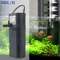 300 L/h Aquarium Innenfilter 60L Filtersystem Sauerstoffversorgung Aquariumpumpe