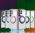 Handy Magnetic Hülle Für Samsung S24 Ultra A15 A14 A55 Hülle Mit Ring Schutzglas