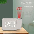 Digitaler LED Wecker Alarmwecker mit Projektion Temperatur USB Tischuhr Snooze`