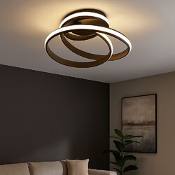 Deckenlampe Deckenleuchte dimmbar LED Flurleuchte Ring Design Küchenleuchte 56cm
