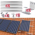Für 2x PV Module Solarmodul Montageschiene Halterung Solarschiene Set Ziegeldach