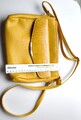 Elegante Damen Tasche Handtasche Umhängetasche aus Lederimitat gelb NEU