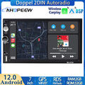 7" Zoll Doppel 2DIN 2+32GB Android 12 Apple Carplay DSP Autoradio GPS Navi Wifi