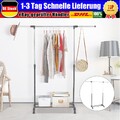 Kleiderständer Schwerlast Garderobenständer auf rollen Verstellbar Kleiderstange