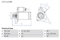Anlasser Starter BOSCH 0 986 022 450 +68.21€ Pfand für B7 3D3 AUDI VW A6 3D1 C6