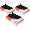 3x MAHLE / KNECHT Hydraulikfilter für Automatikgetriebe HX 124D