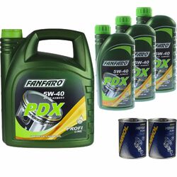 8 L FANFARO Motoröl PDX 5W-40 API SN/SM/CF  Engine Oil ÖL 2x MANNOL Motor Flush 