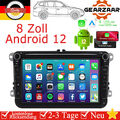 DAB+ 8 Zoll Autoradio Android 12 Carplay GPS Navi Für VW GOLF Passat Polo Tiguan