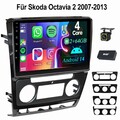 DAB+ 64GB Für Skoda Octavia 2 1Z 2004-2013 Autoradio Android 14 GPS Carplay NAVI