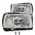 Halogen Scheinwerfer Set für VW Jetta II 83-92 H4 ohne Motor inkl. Lampen DUF