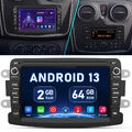 DAB+ Für Renault Dacia Duster Dokker Android 13 2GB+64GB Carplay Autoradio GPS 