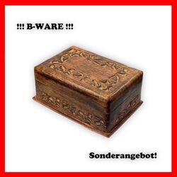 Budawi® Holzbox Puzzle Box Trickbox aus Mangoholz Schatulle Holztruhe ! B-WARE !