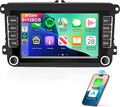 6+128GB Android 15 Autoradio Carplay GPS für VW Golf 5 6 Polo T5 Touran Passat