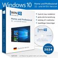 Windows 10 Home/Pro 32 + 64-Bit CD/DVD | Neu-/Upgrade-Installation Version 22H2