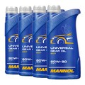 4 (4x1) Liter MANNOL SAE 80W-90 Universal Getriebeöl API GL-4/ GL4