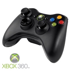 Original Microsoft Wireless Controller GamePad (schwarz black) für XBOX 360 🎮✅