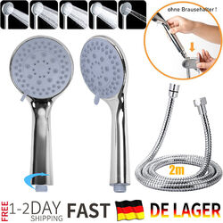 Duschkopf Hochdruck Handbrause Regendusche Wassersparend Mit 2m Schlauch 5 Modi