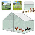 Hühnerhaus Hühnerstall Geflügelstall Voliere mit Dach 3x2x2m UV-Schutz Tierarten
