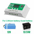 Solarregler 10A 20A 30A LCD Solar Photovoltaik Regulator Laderegler USB 12V/24V