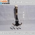 Kleiderhaken, Huthaken Metall, Garderobenhaken, brüniert, Groß