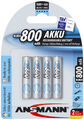 ANSMANN NiMH Akku maxE Micro (AAA) 800 mAh 4er Blister