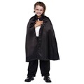 HALLOWEEN KARNEVAL KOSTÜM KINDER CAPE UMHANG SCHWARZ GR. 128 NEU OVP