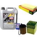 INSPEKTIONSKIT FILTER LIQUI MOLY ÖL 5L 5W-40 für Mazda 2 DY 1.4 CD DE 1.6 MZ-CD