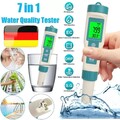 7 In 1 Digital PH Wert TDS EC Wasser Messgerät Tester Meter Aquarium Pool Prüfer