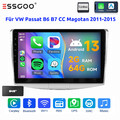 DAB+ Carplay 2+64G Für Passat 7 B6 B7 CC Magotan Android 13 Autoradio BT GPS RDS