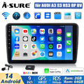 DAB+ 2+64G Android 14 Autoradio Apple Carplay GPS Navi für AUDI A3 S3 RS3 8P 8V