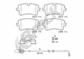 Bremsbelagsatz Scheibenbremse BRECK 25214 00 554 00 für AUDI A8 Keramik D4 4H2