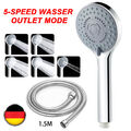 Druck Handbrause Wasserspar Duschkopf Duschbrause Turbo Hochdruck 5Modi Wasser