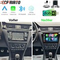 DAB+ 2+64GB Carplay Android 15 Radio GPS WiFi Für Skoda Rapid Spaceback + Kamera