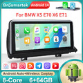 10,25'' Android 14 DAB Autoradio für BMW X5 E70 X6 E71 CIC CarPlay 64GB GPS Navi