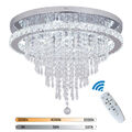 k9 Kristall Kronleuchter Dimmbar LED Deckenleuchte Wohnzimmer Fernbedienung 50CM